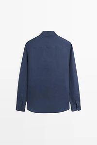 Slim fit 100% linen shirt