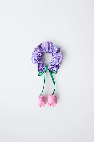 STRIPED TULIP HAIR TIE