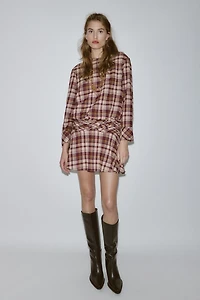 PLAID MINI DRESS