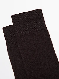 Cashmere blend knit socks
