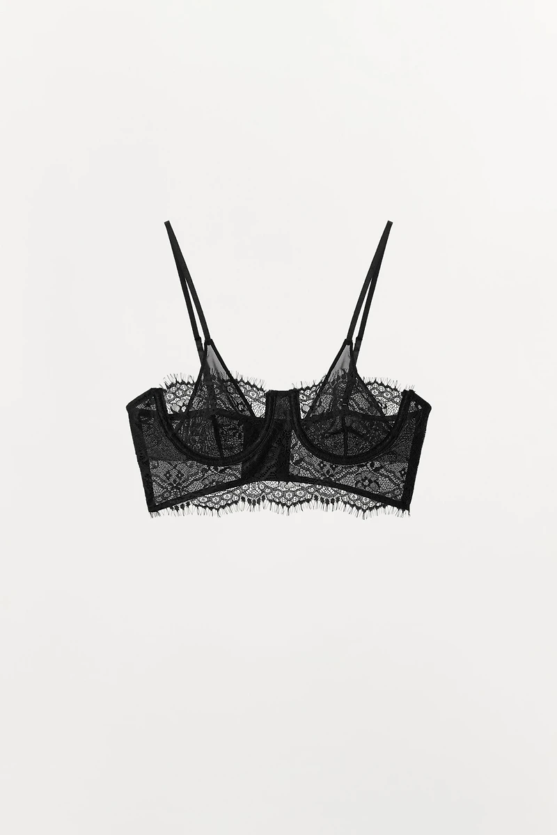SOUTIEN-GORGE À ARMATURES EN DENTELLE