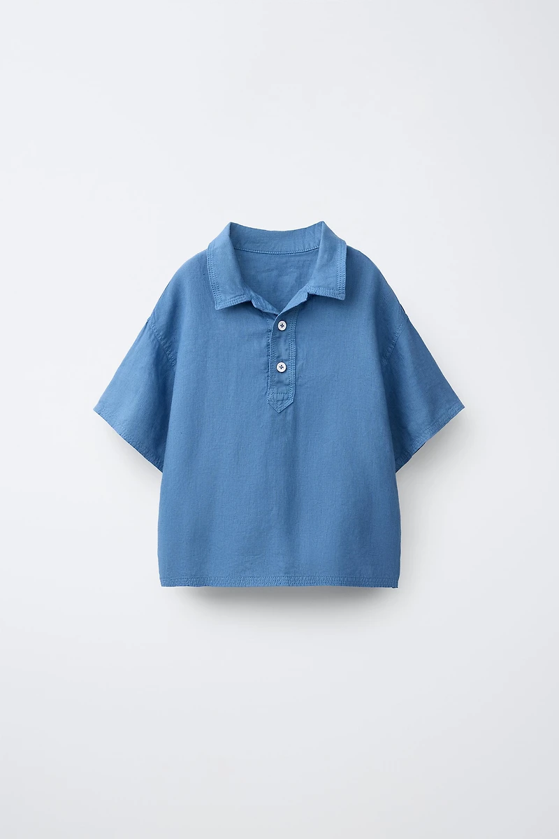 CHEMISE POLO 100 % LIN