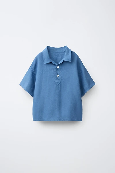 CHEMISE POLO 100 % LIN