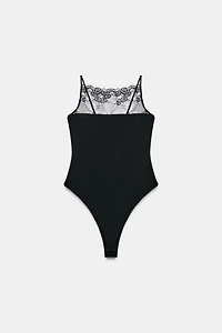 LACE POLYAMIDE BODYSUIT