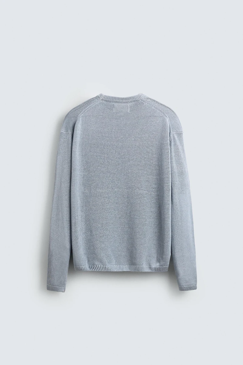REGULAR FIT 100% LINEN JUMPER