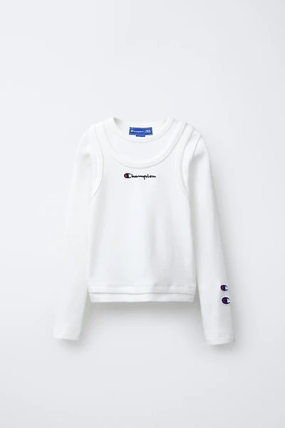 CHAMPION ® X ZARA TEXT RIB T-SHIRT