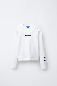CHAMPION ® X ZARA TEXT RIB T-SHIRT