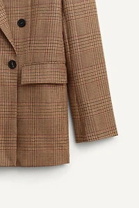 100% WOOL PLAID BLAZER LIMITED EDITION