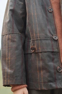 LIMITED EDITION WAXED PLAID COAT