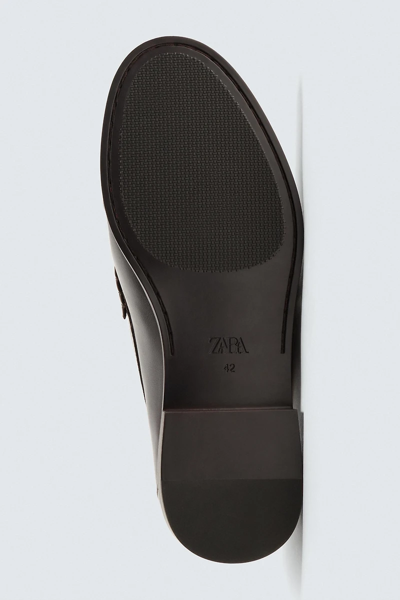 LEATHER PENNY LOAFERS