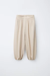 PANTALON BOMBACHO À PLIS