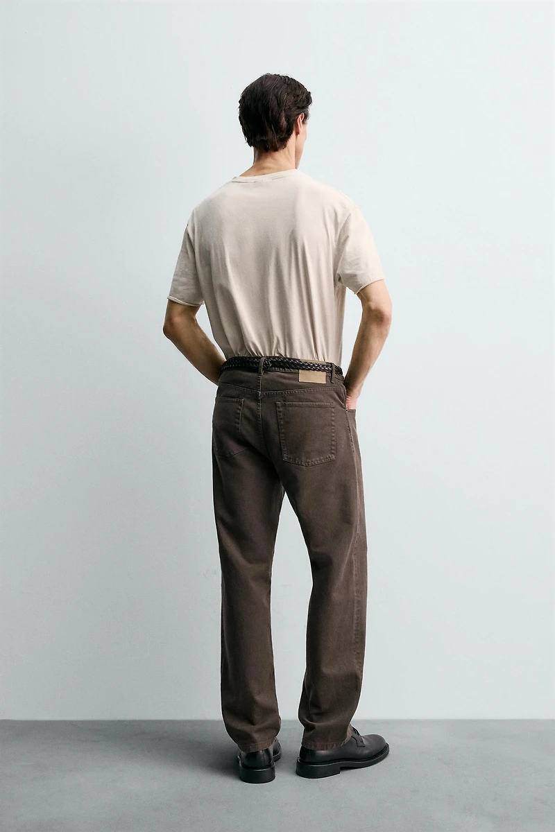 PANTALON STRAIGHT FIT STRUCTURÉ