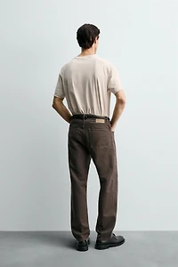 PANTALON STRAIGHT FIT STRUCTURÉ