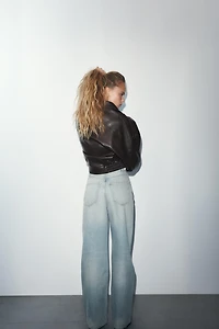 TRF EXTRA WIDE LEG HIGH WAIST JEANS