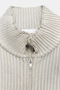 WASHED EFFECT VEST TOP WITH POCKET