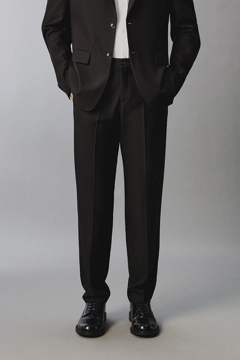 PANTALON DE COSTUME PIED-DE-POULE