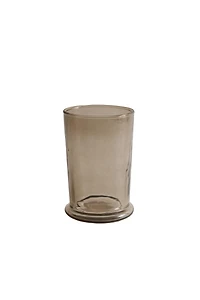 SMOKED TEXTURED GLASS TOOTHBRUSH TUMBLER