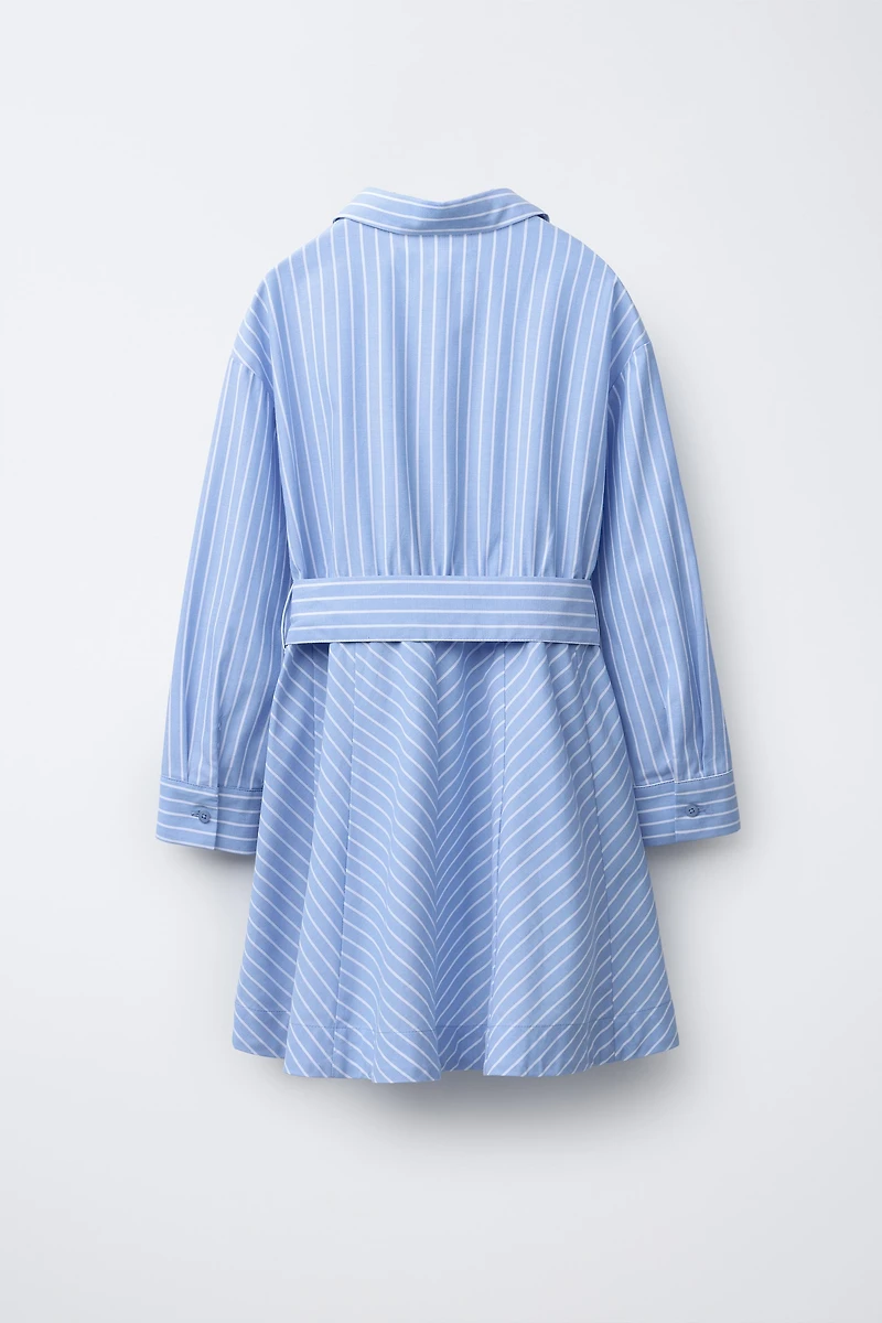 ROBE CHEMISE À RAYURES