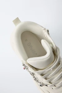 CHUNKY CHARM HIGH TOP SNEAKERS