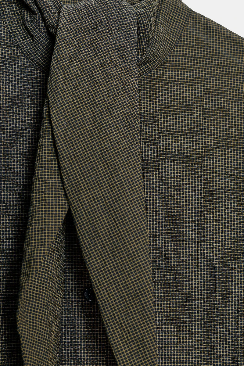 PLAID SHIRT WITH SCARF ZW COLLECTION