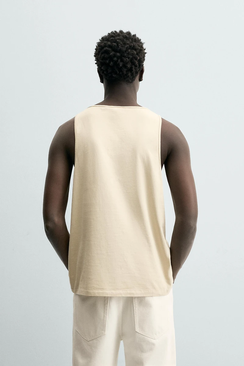 MEDIUM WEIGHT REGULAR FIT TANK TOP