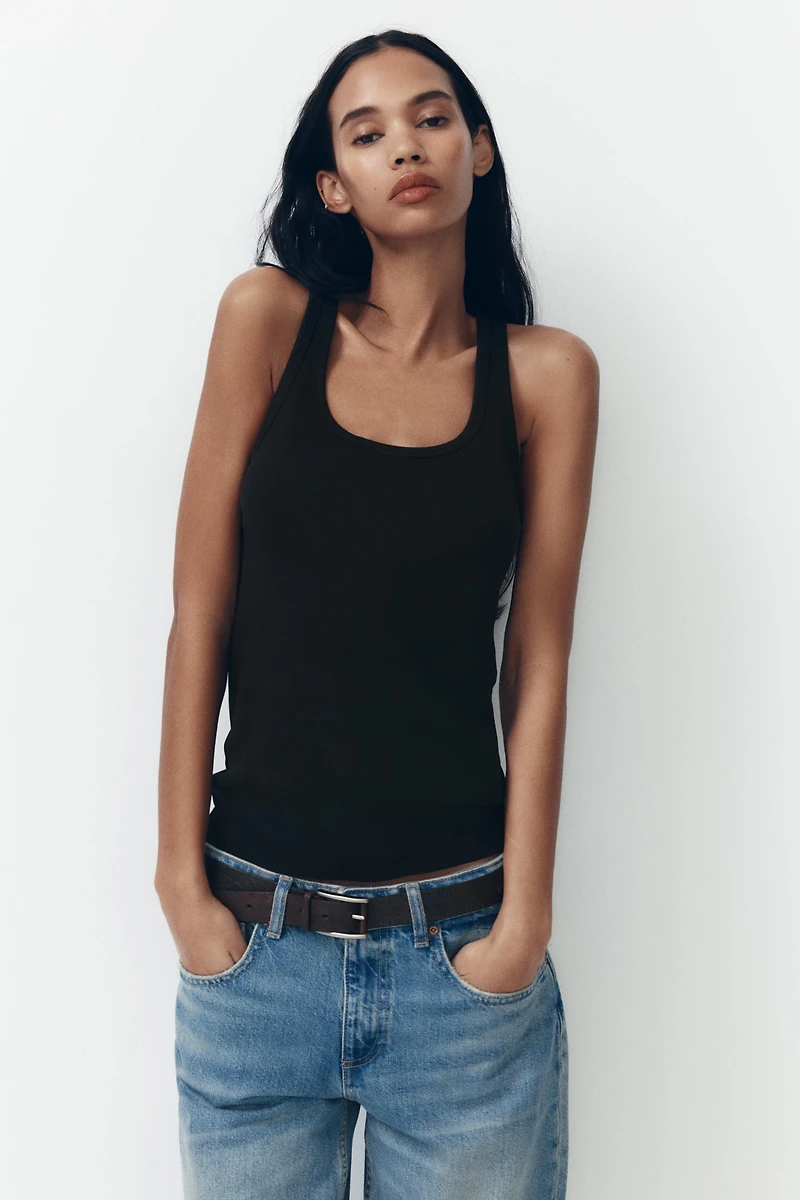 TRF MID-RISE WIDE LEG JEANS