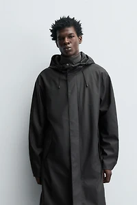 RUBBERIZED HOODED PARKA