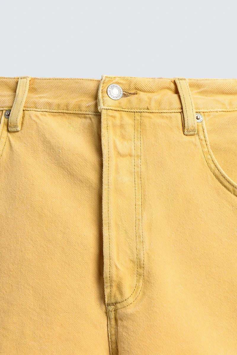 BERMUDA EN JEAN RELAXED FIT COULEUR