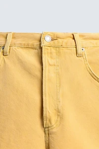 BERMUDA EN JEAN RELAXED FIT COULEUR