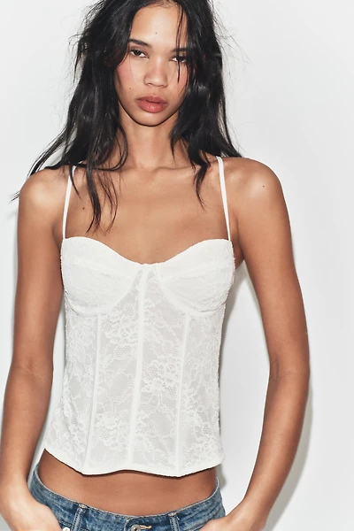 TOP STYLE CORSET EN DENTELLE