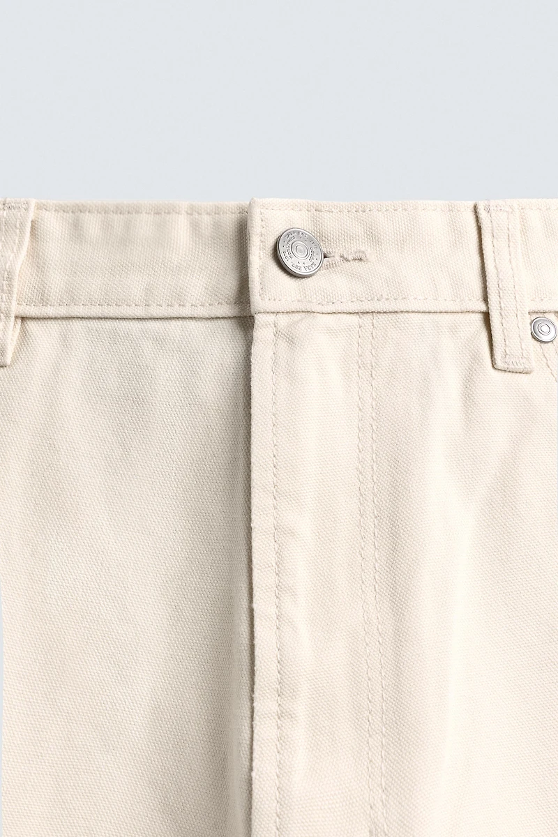 ABSTRACT PRINT TEXTURED PANTS