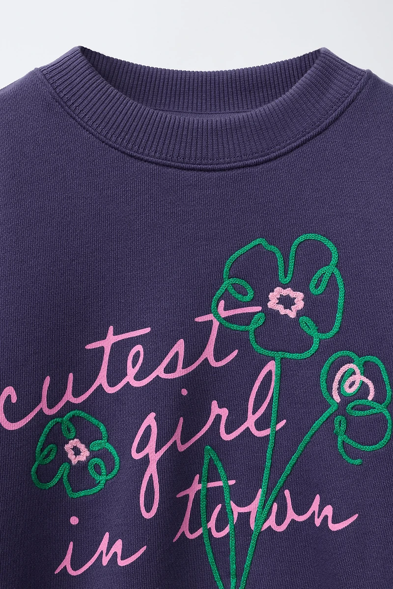 SWEAT BRODERIES INSCRIPTION