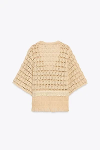 COMBINATION KNIT CARDIGAN