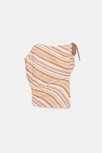 LINEN STRIPED TOP
