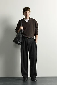 FLOWY SIDE PLEAT PANTS