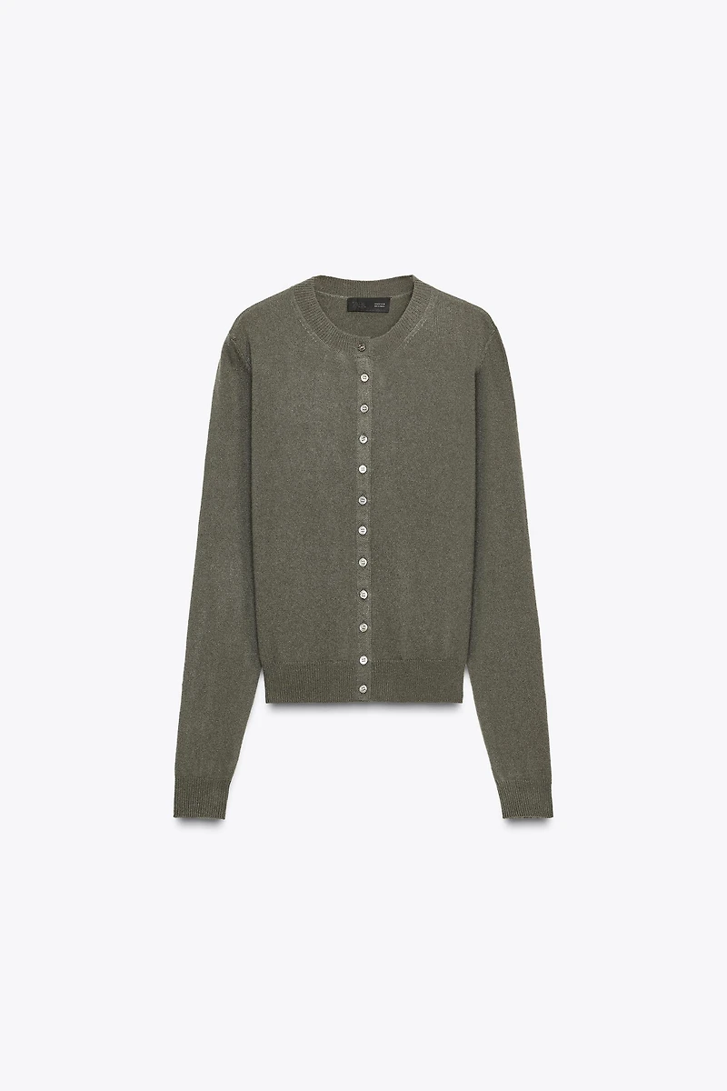 100% CASHMERE CARDIGAN