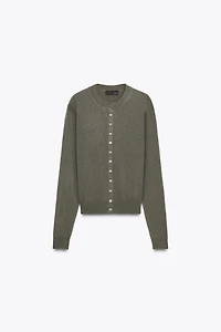 100% CASHMERE CARDIGAN