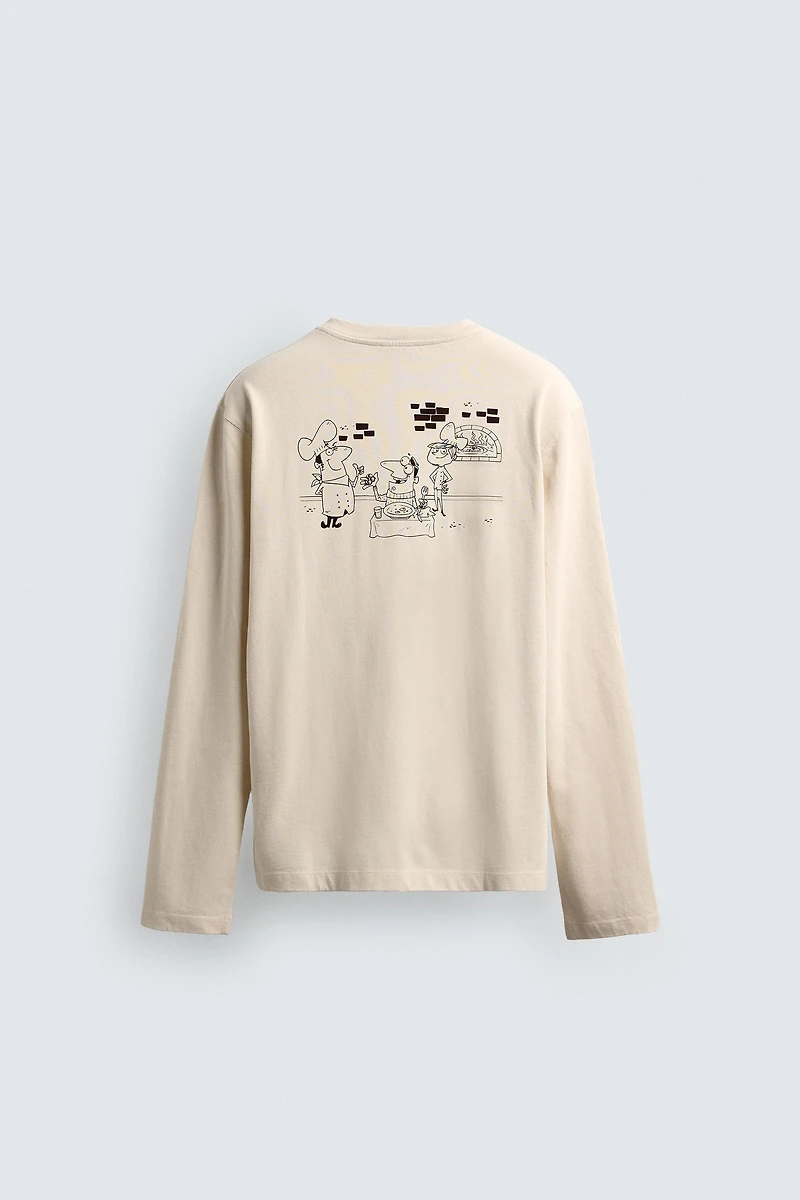 T-SHIRT À IMPRIMÉ PIZZERIA LA MONTECARLO