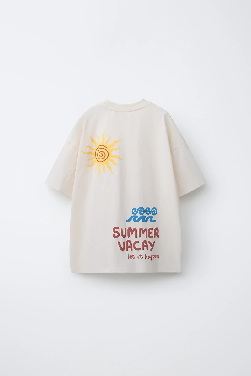 T-SHIRT BRODÉ ET IMPRIMÉ