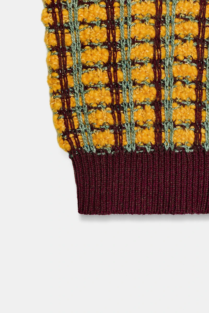 GILET EN MAILLE STRUCTURÉ