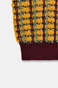 GILET EN MAILLE STRUCTURÉ