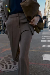 PANTS WITH BUTTONED HEM