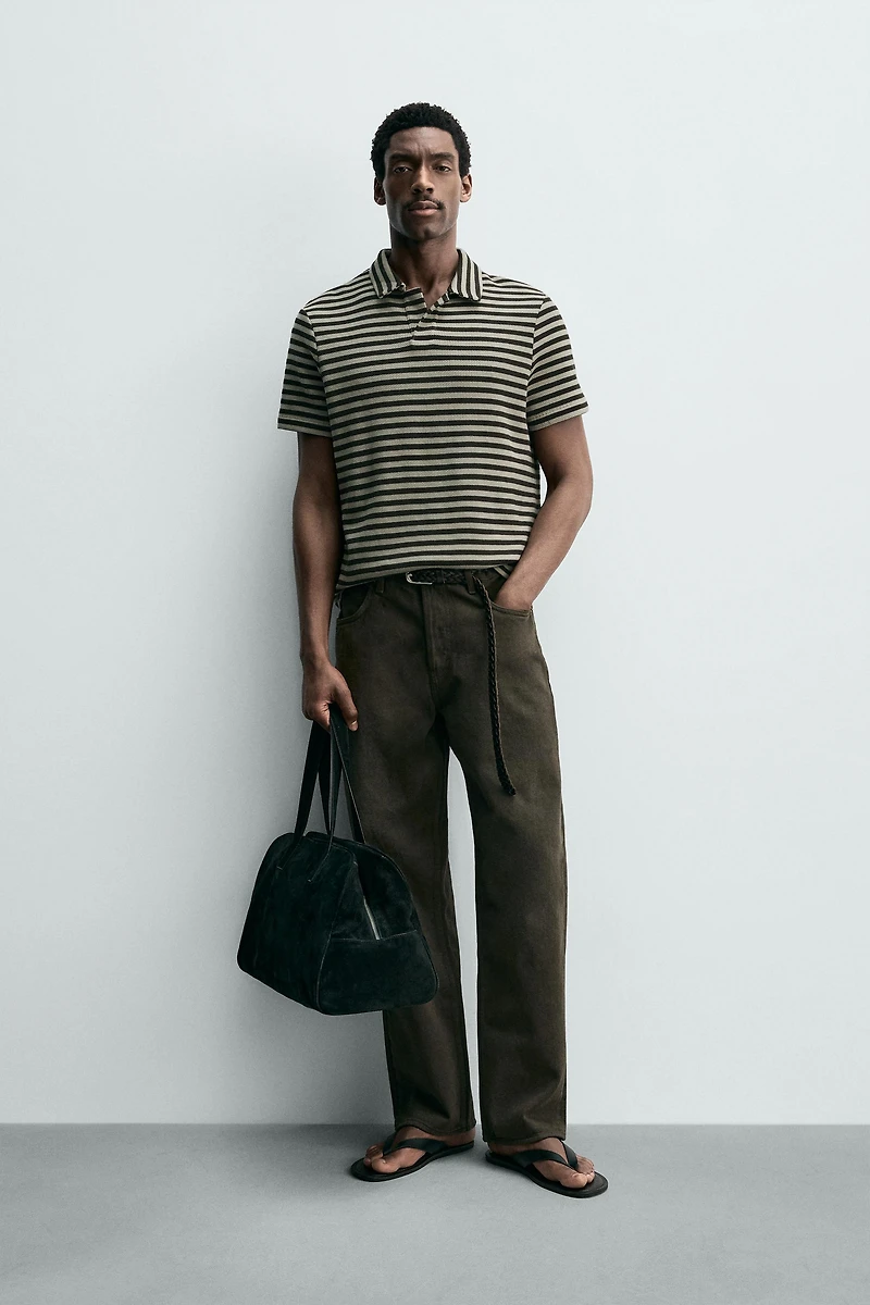 POLO REGULAR FIT STRUCTURÉ