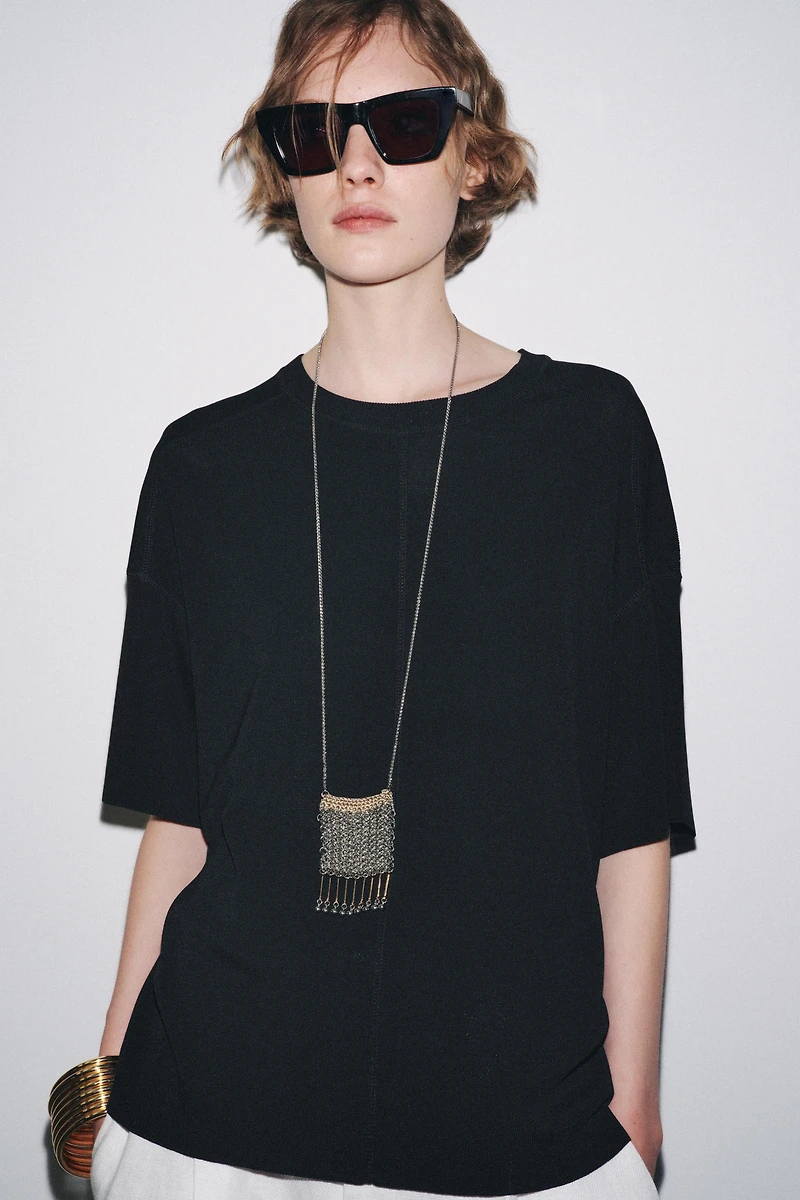 OVERSIZED BASIC KNIT TOP