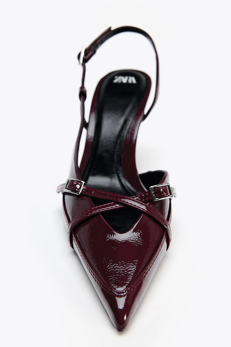 BUCKLED STRAP HEELED SHOES