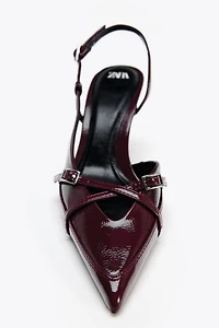 BUCKLED STRAP HEELED SHOES