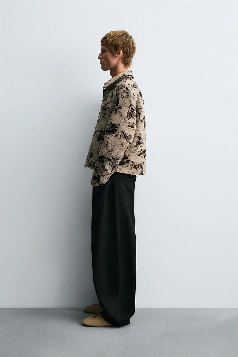 TEXTURED JACQUARD JACKET