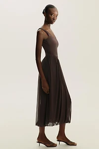 COMBINATION TULLE DRESS