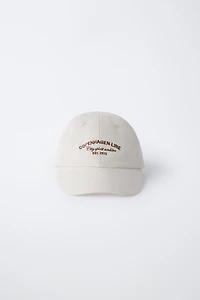 EMBROIDERED TEXT CAP