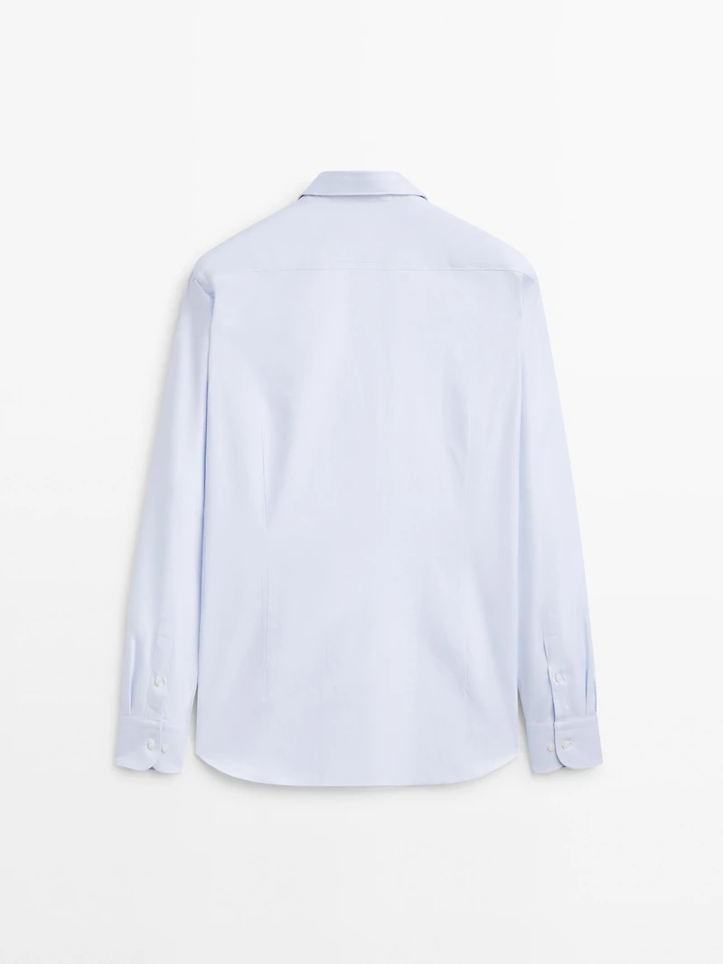 Slim fit 100% cotton shirt